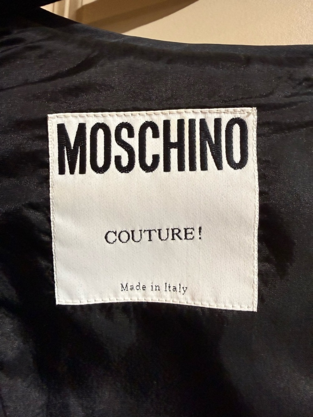 Authentic Moschino Black  Couture vintage Corset with lace up front, back zipper - Picture 9 of 15